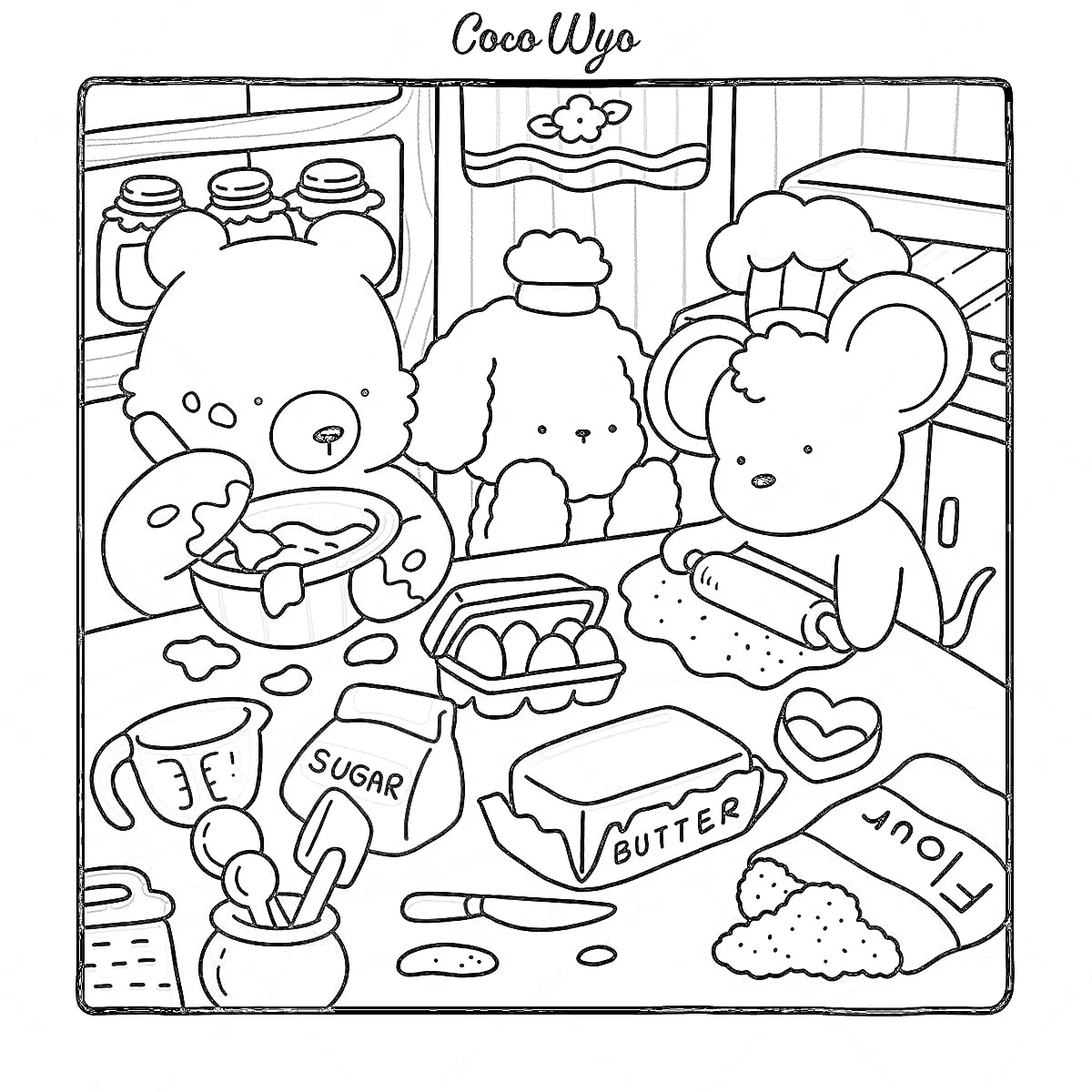Coco Wyo Para Colorir 5