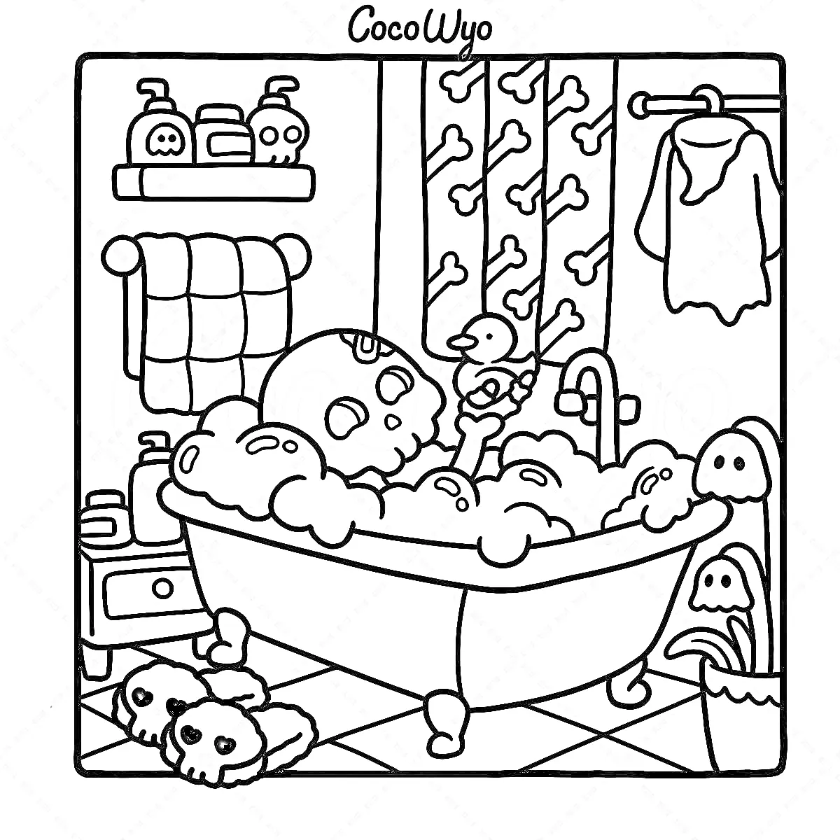Coco Wyo Para Colorir 9