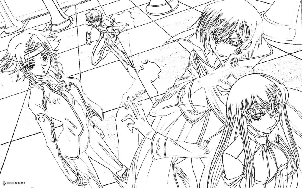 Code Geass Coloring Pages 23