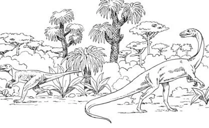 Coelophysis Coloring Pages 12