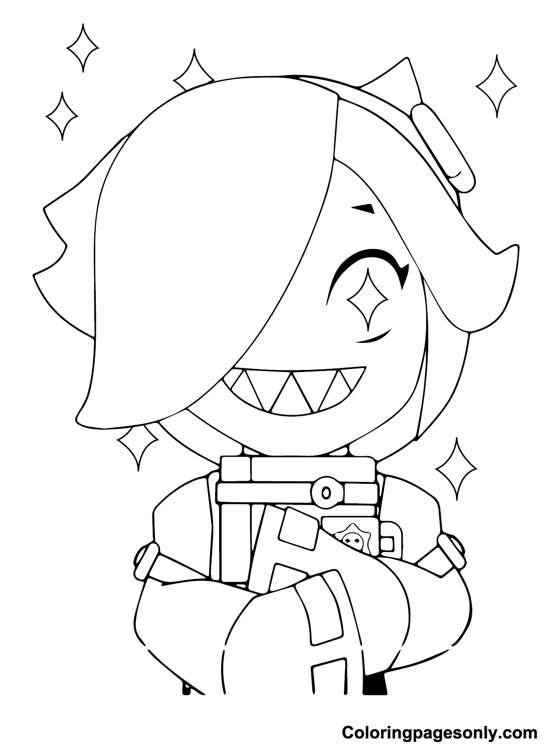 Colette Brawl Stars Coloring Pages 10