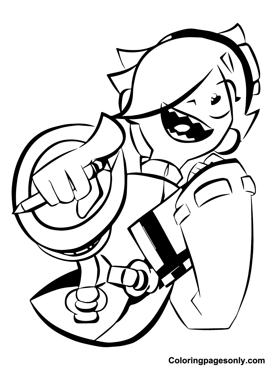 Colette Brawl Stars Coloring Pages 12