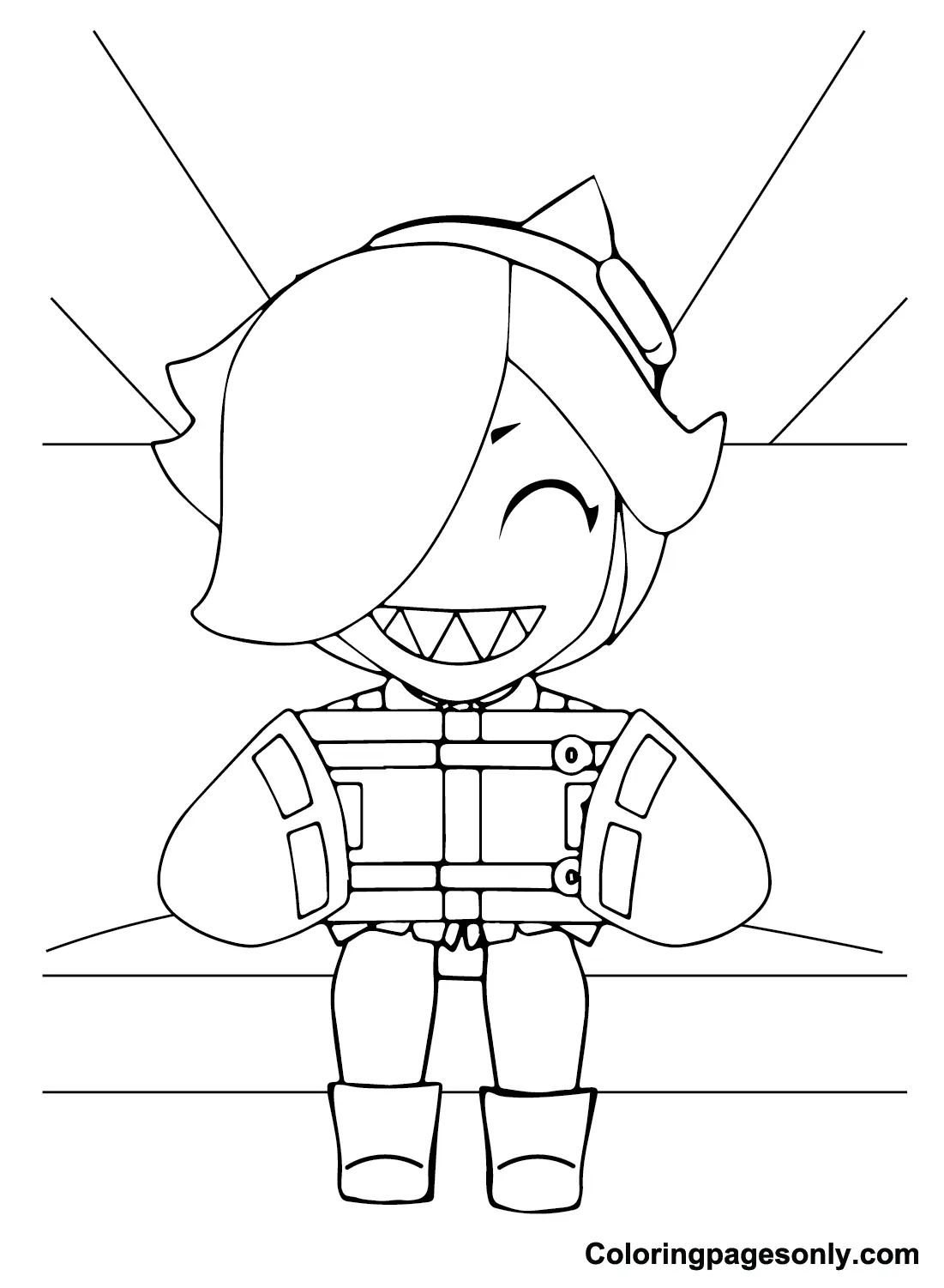 Colette Brawl Stars Coloring Pages 13
