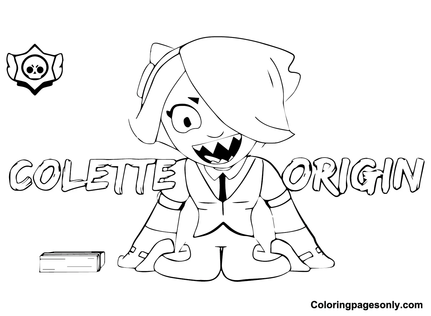 Colette Brawl Stars Coloring Pages 17