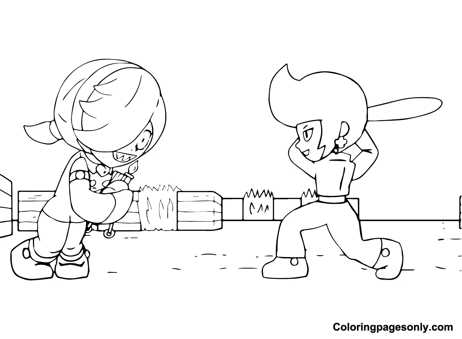 Colette Brawl Stars Coloring Pages 18