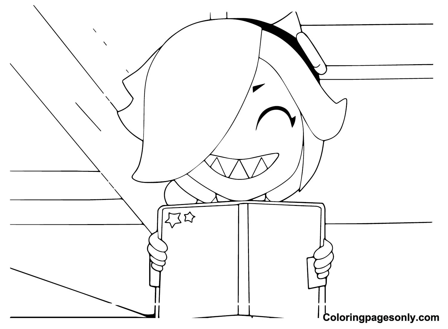 Colette Brawl Stars Coloring Pages 19