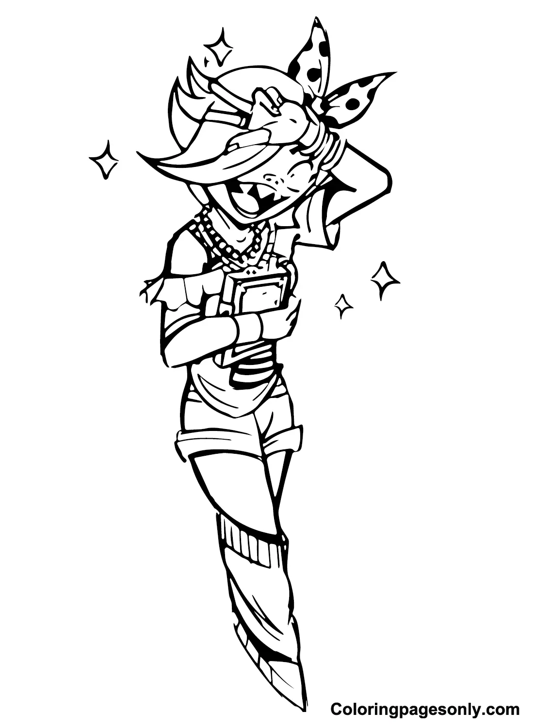 Colette Brawl Stars Coloring Pages 2