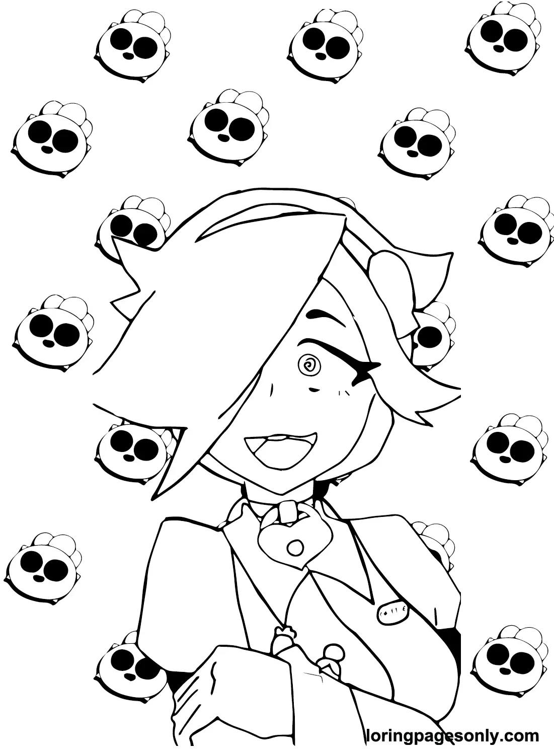 Colette Brawl Stars Coloring Pages 20