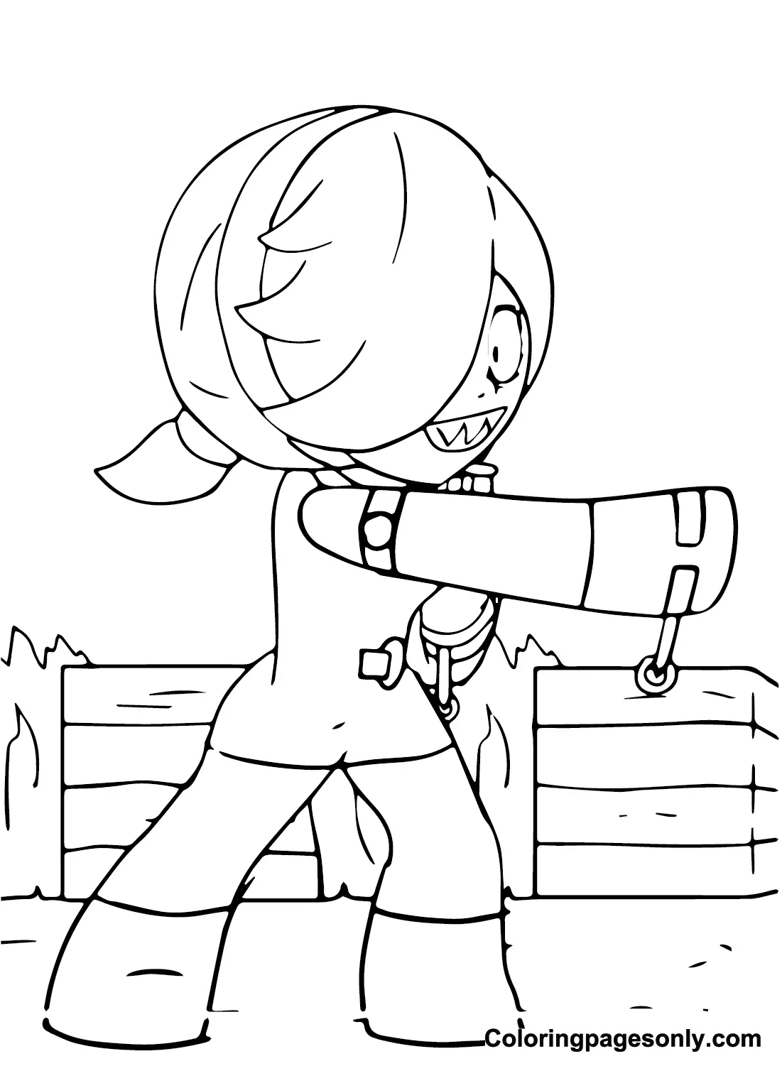 Colette Brawl Stars Coloring Pages 22