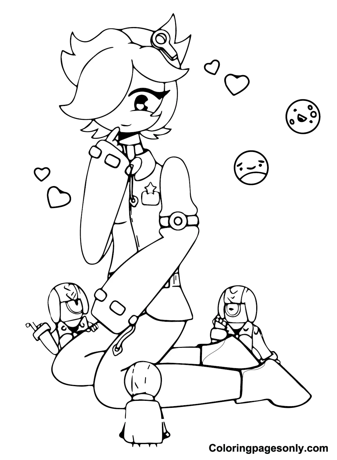 Colette Brawl Stars Coloring Pages 25
