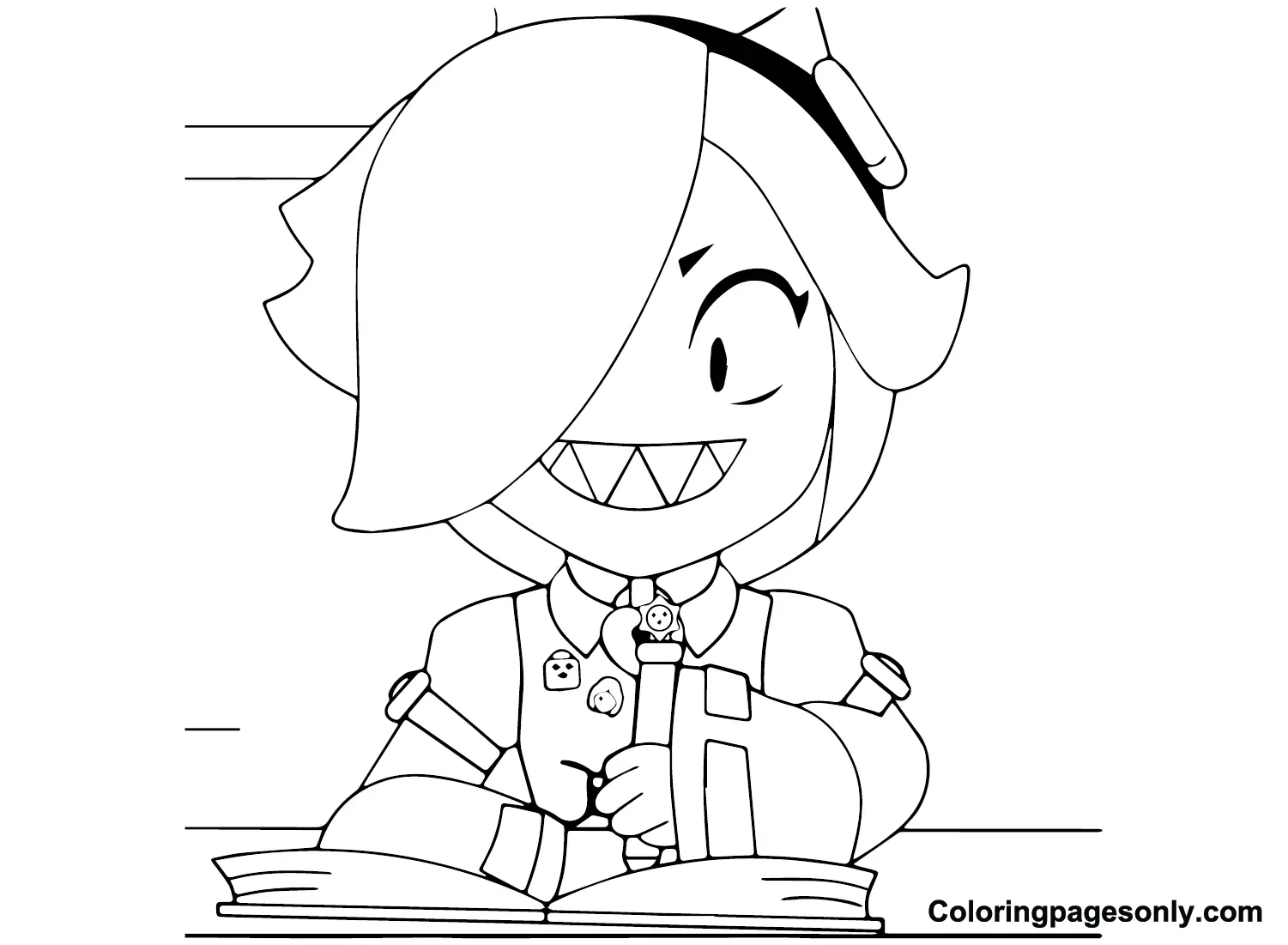 Colette Brawl Stars Coloring Pages 5