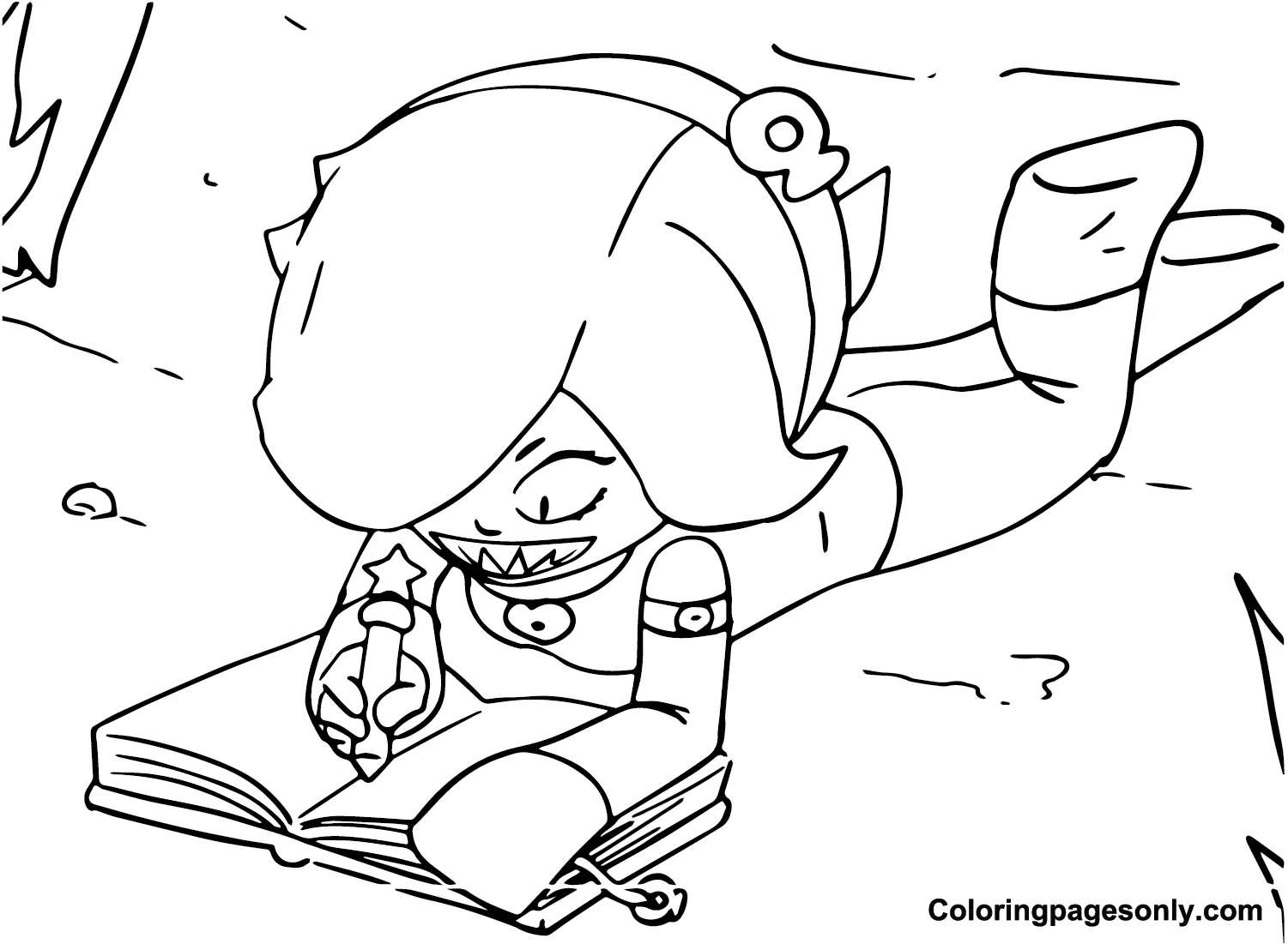 Colette Brawl Stars Coloring Pages 6