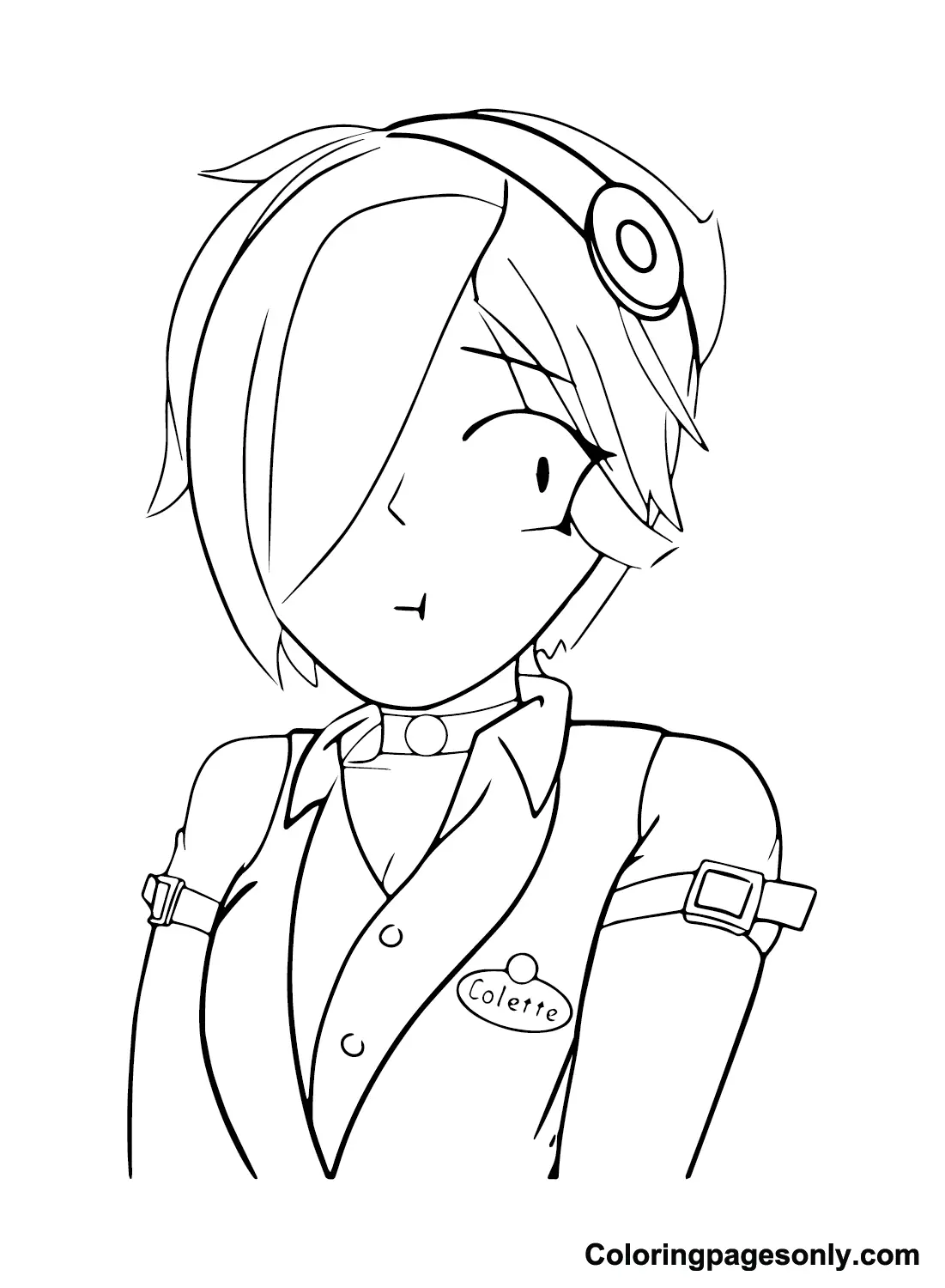 Colette Brawl Stars Coloring Pages 9