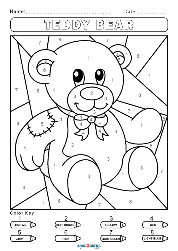 Color by Number Coloring Pages 10