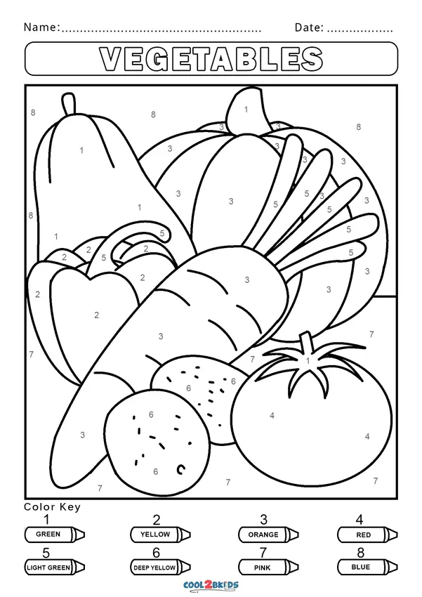 Color by Number Coloring Pages 11