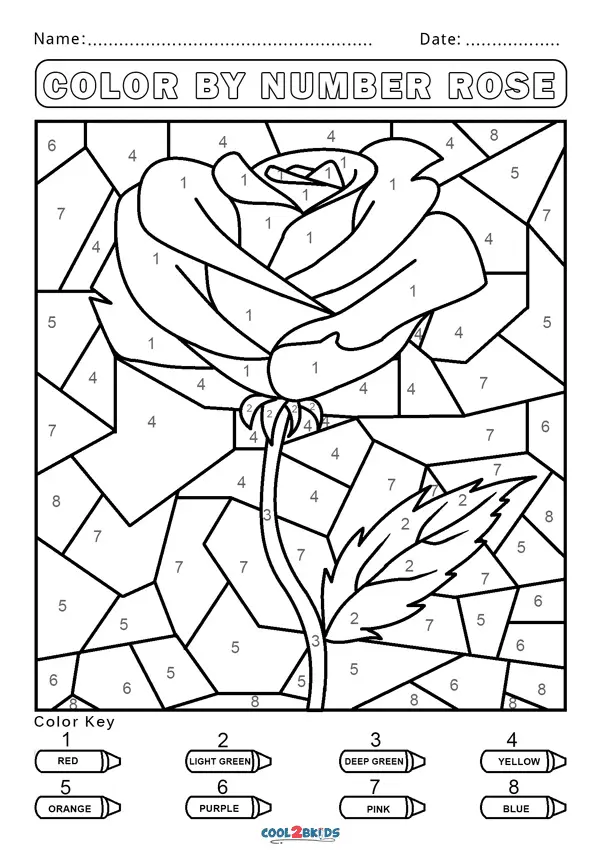 Color by Number Coloring Pages 14