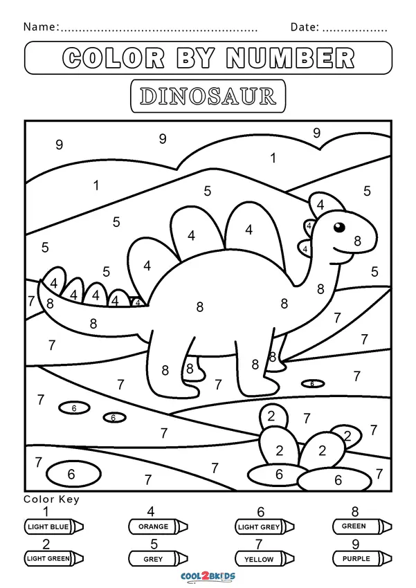 Color by Number Coloring Pages 19