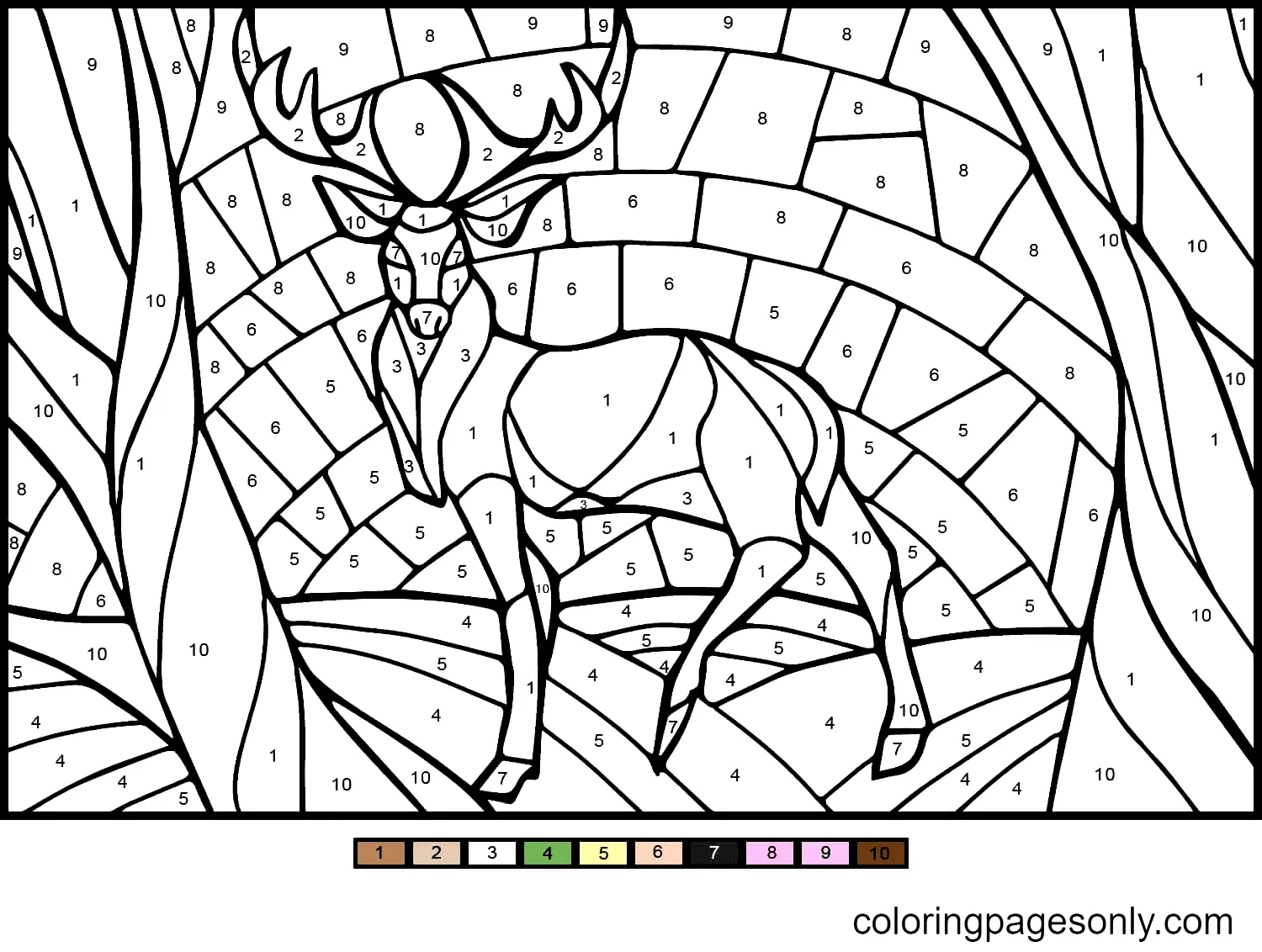 Color by Number Coloring Pages 23