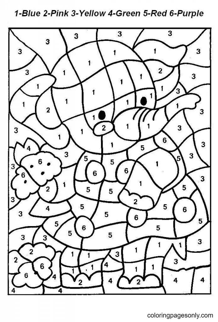 Color by Number Coloring Pages 24