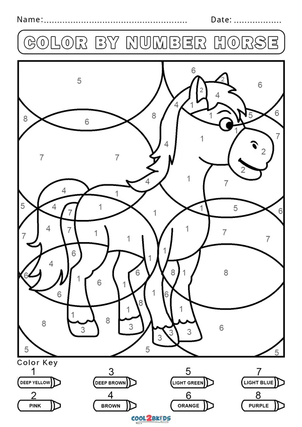 Color by Number Coloring Pages 27