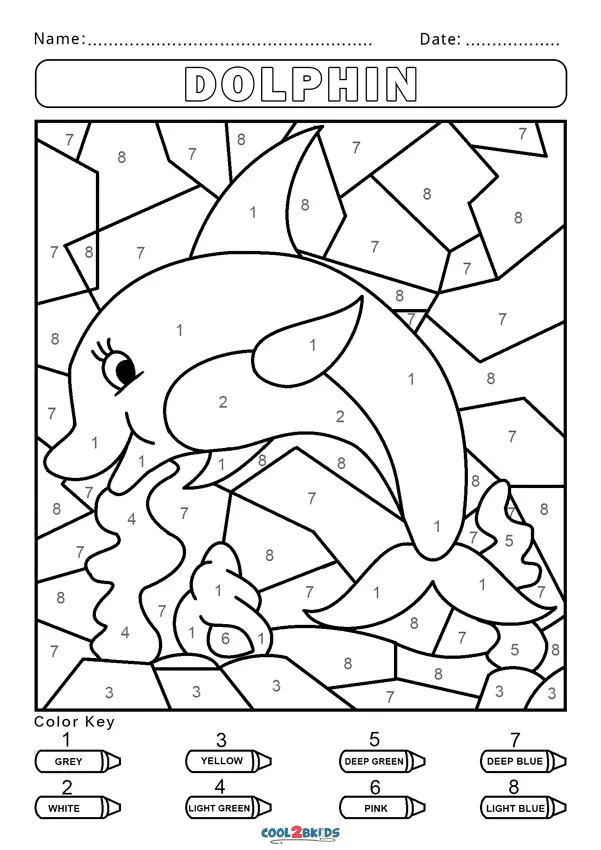 Color by Number Coloring Pages 31