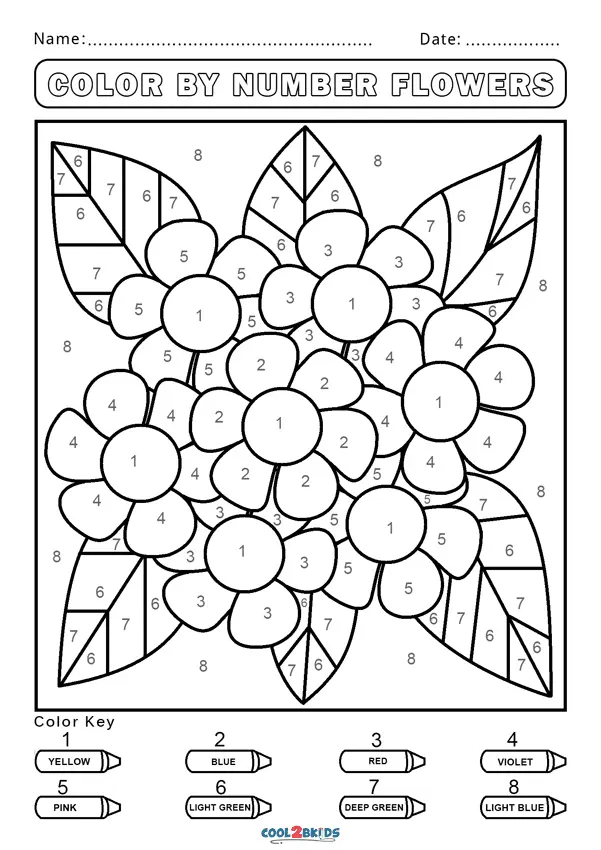 Color by Number Coloring Pages 33