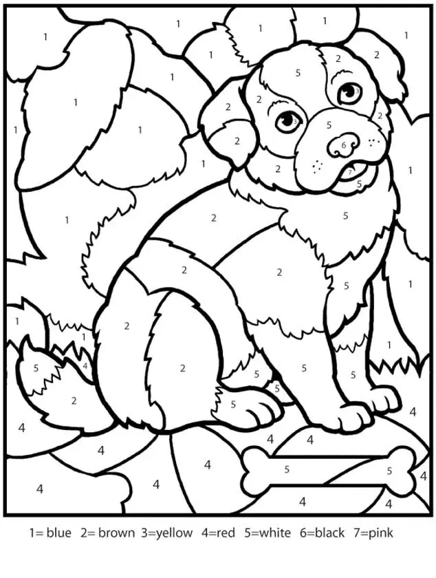 Color by Number Coloring Pages 35