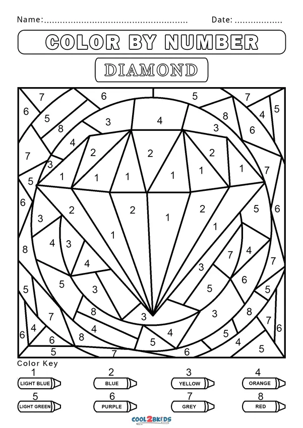 Color by Number Coloring Pages 37
