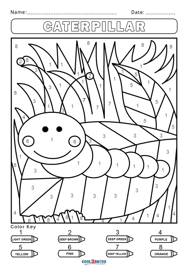 Color by Number Coloring Pages 46