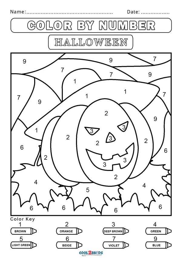Color by Number Coloring Pages 52