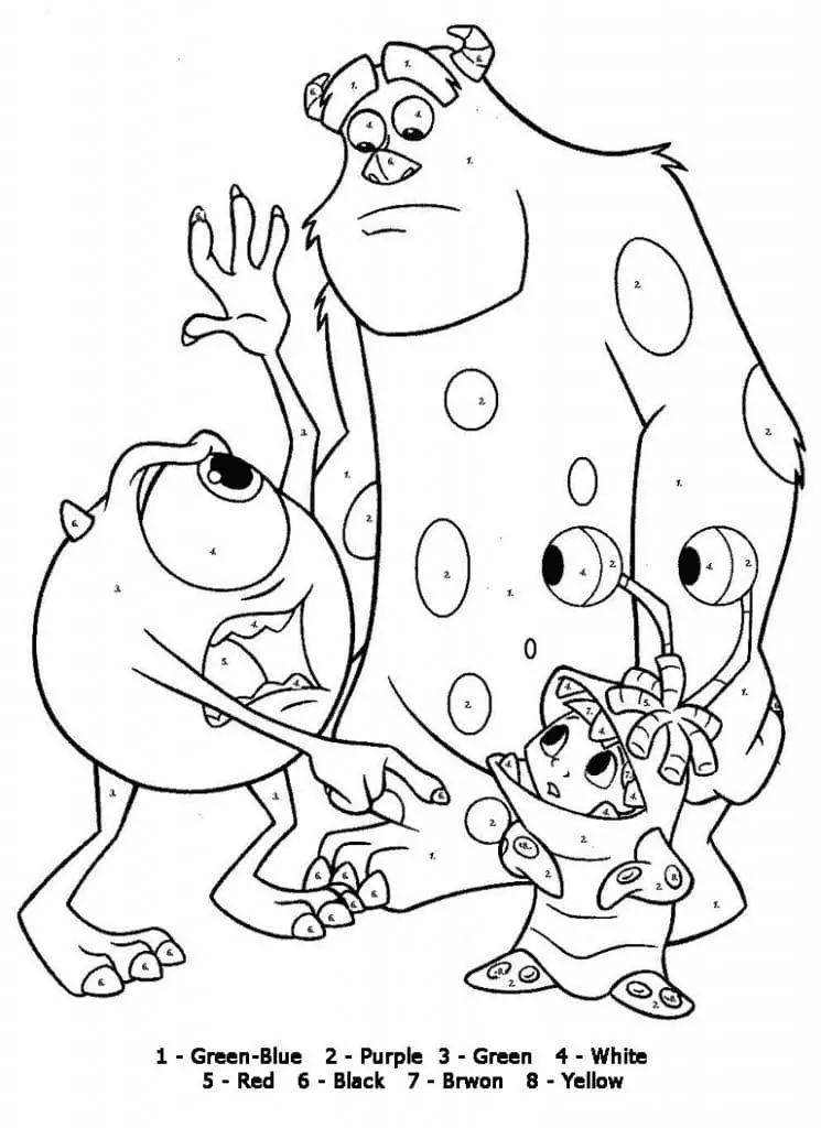 Color by Number Coloring Pages 53