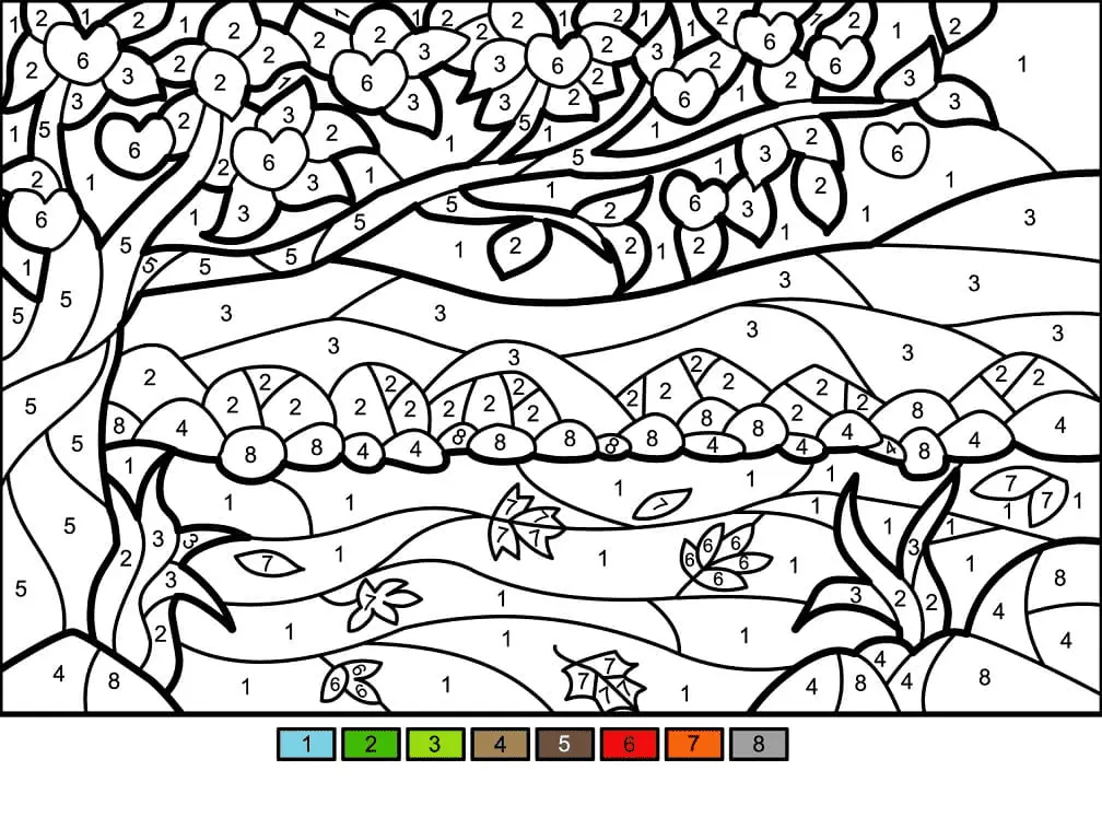 Color by Number Coloring Pages 59