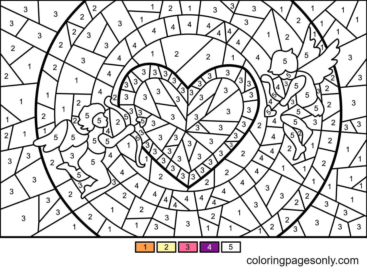 Color by Number Coloring Pages 61