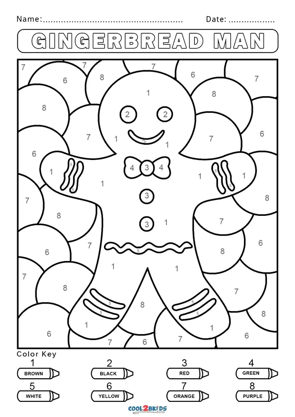 Color by Number Coloring Pages 7