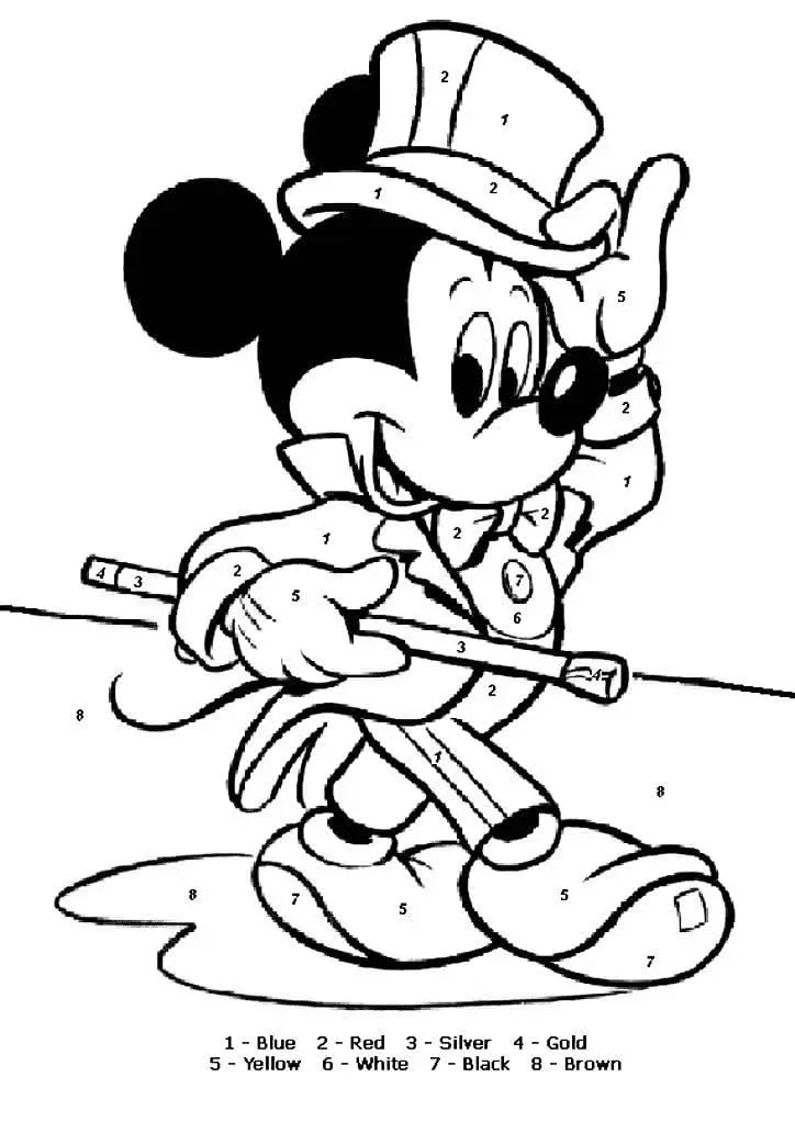 Color by Number Coloring Pages 80