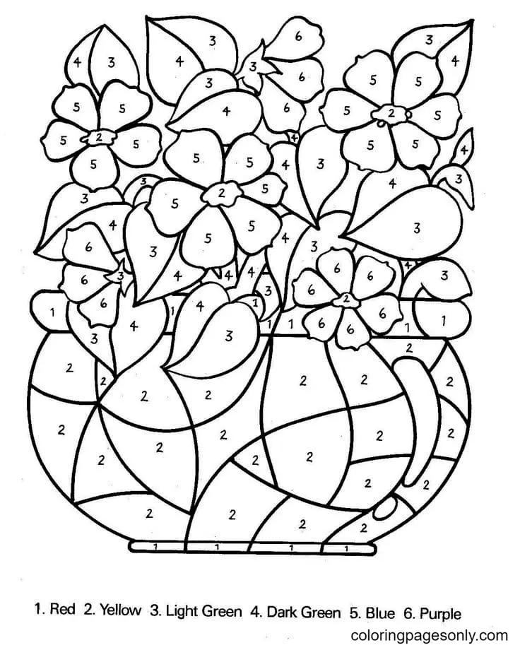 Color by Number Coloring Pages 84
