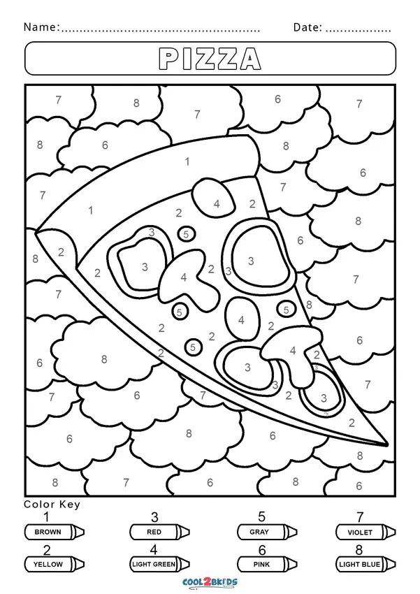 Color by Number Coloring Pages 9
