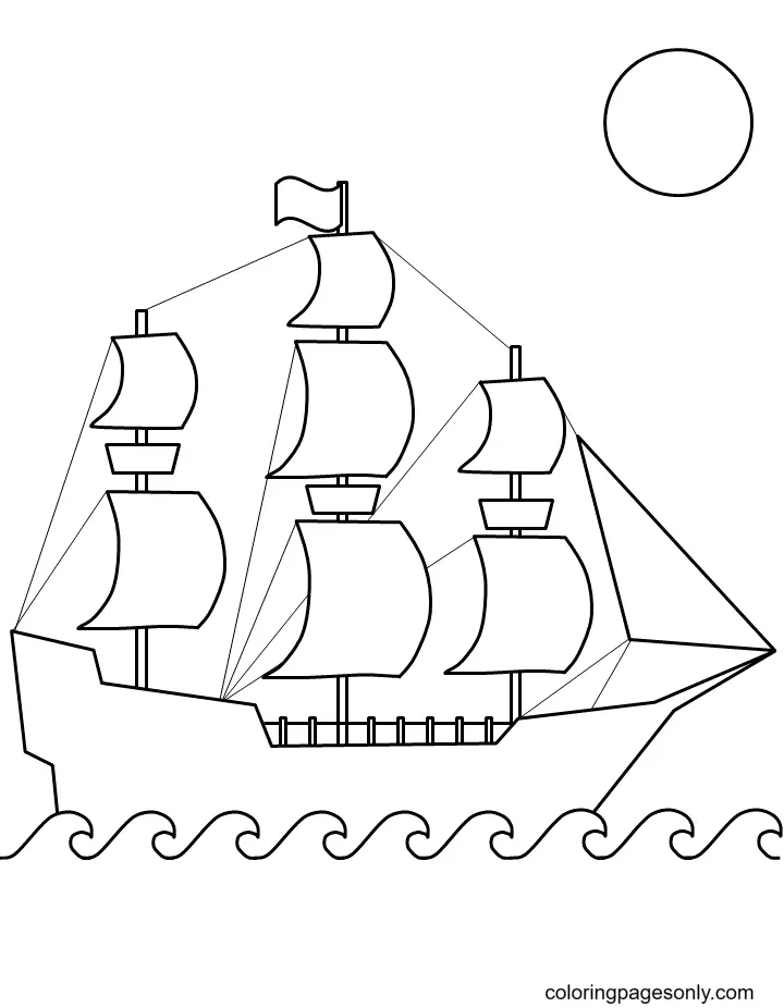 Columbus Day Coloring Pages 16