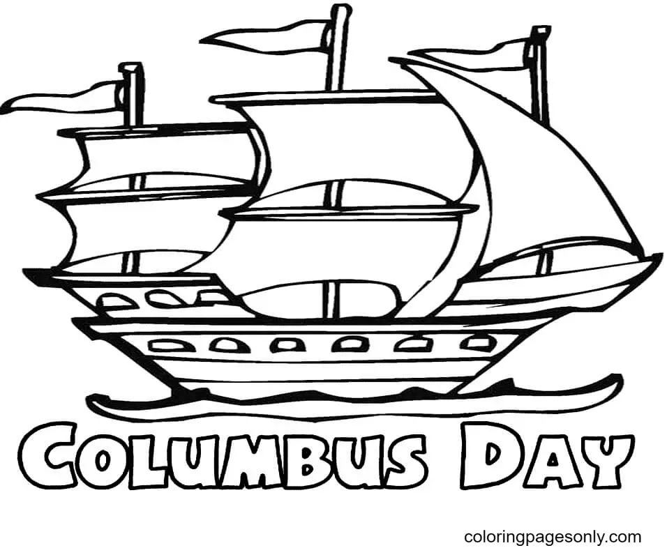 Columbus Day Coloring Pages 30
