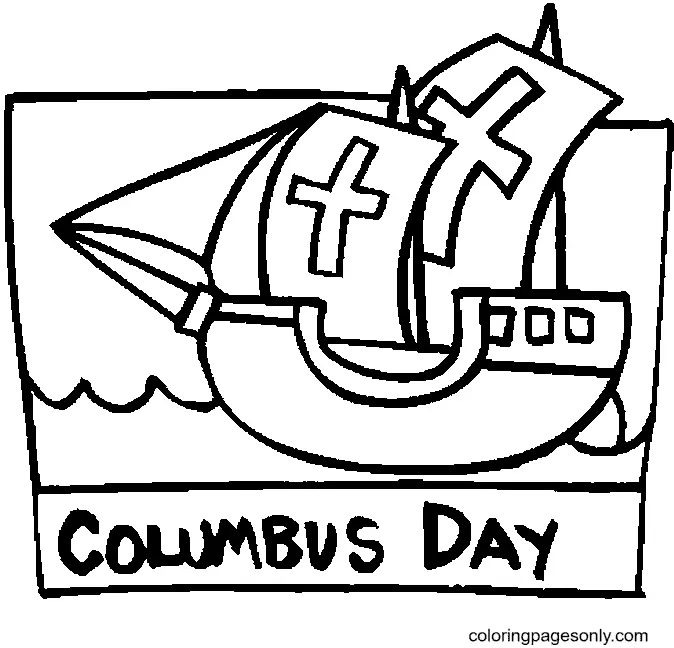 Columbus Day Coloring Pages 45