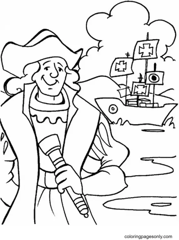 Columbus Day Coloring Pages 7