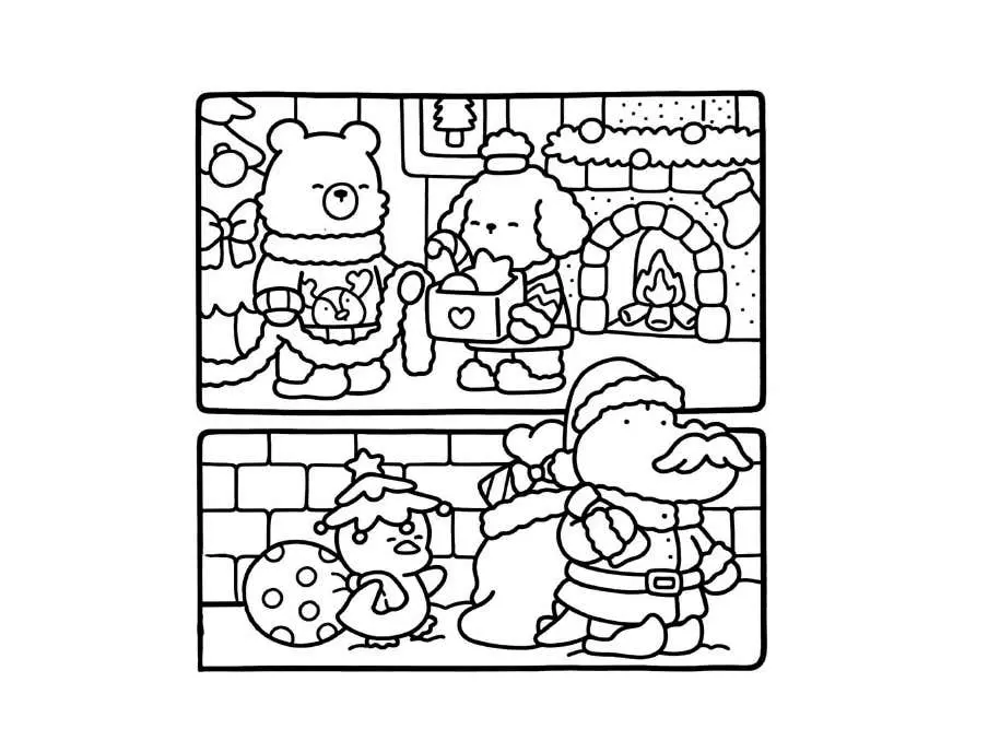 Pginas para colorear de Comfy Days 15