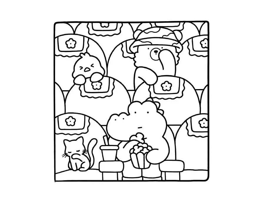 Pginas para colorear de Comfy Days 20