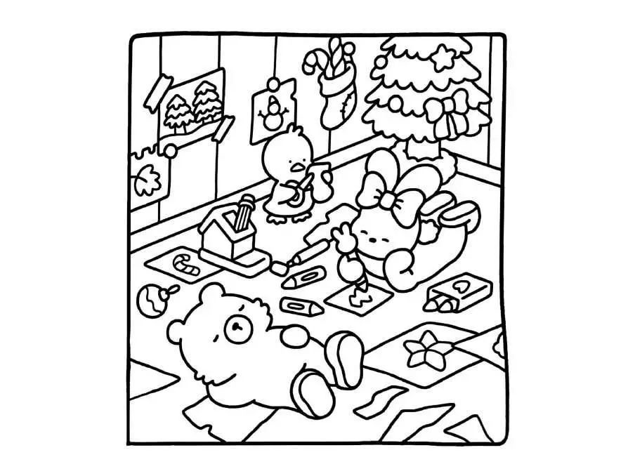 Pginas para colorear de Comfy Days 26