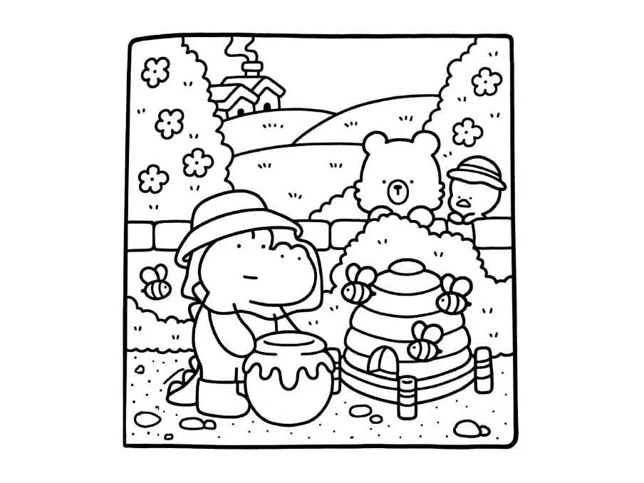 Pginas para colorear de Comfy Days 31