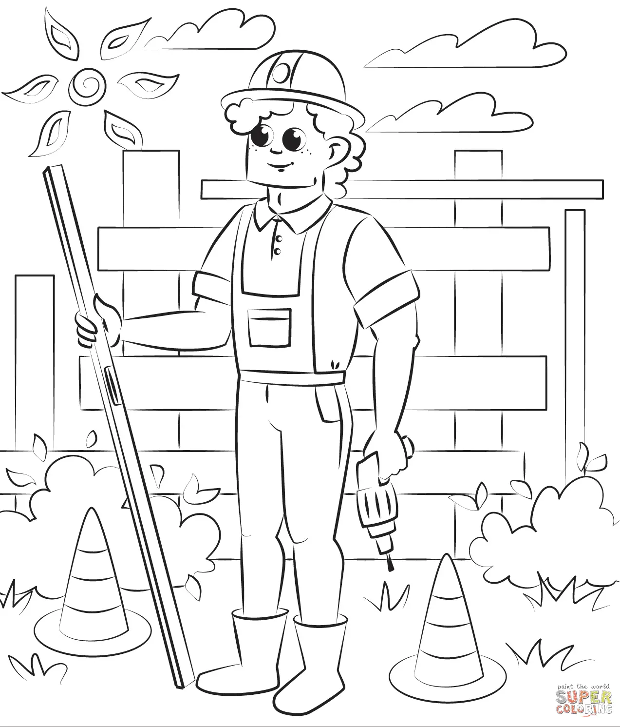 Desenhos de Construcao Para Colorir 26