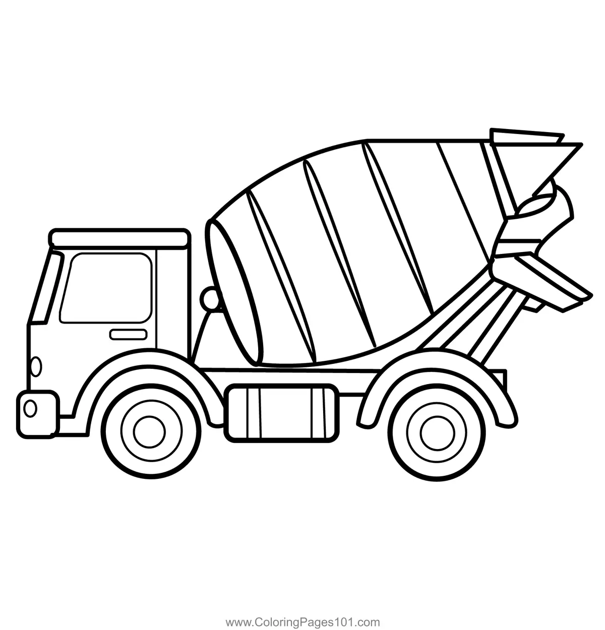 Baufahrzeuge Ausmalbilder 1