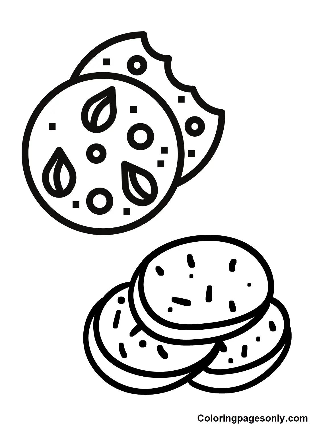 Cookie Coloring Pages 10