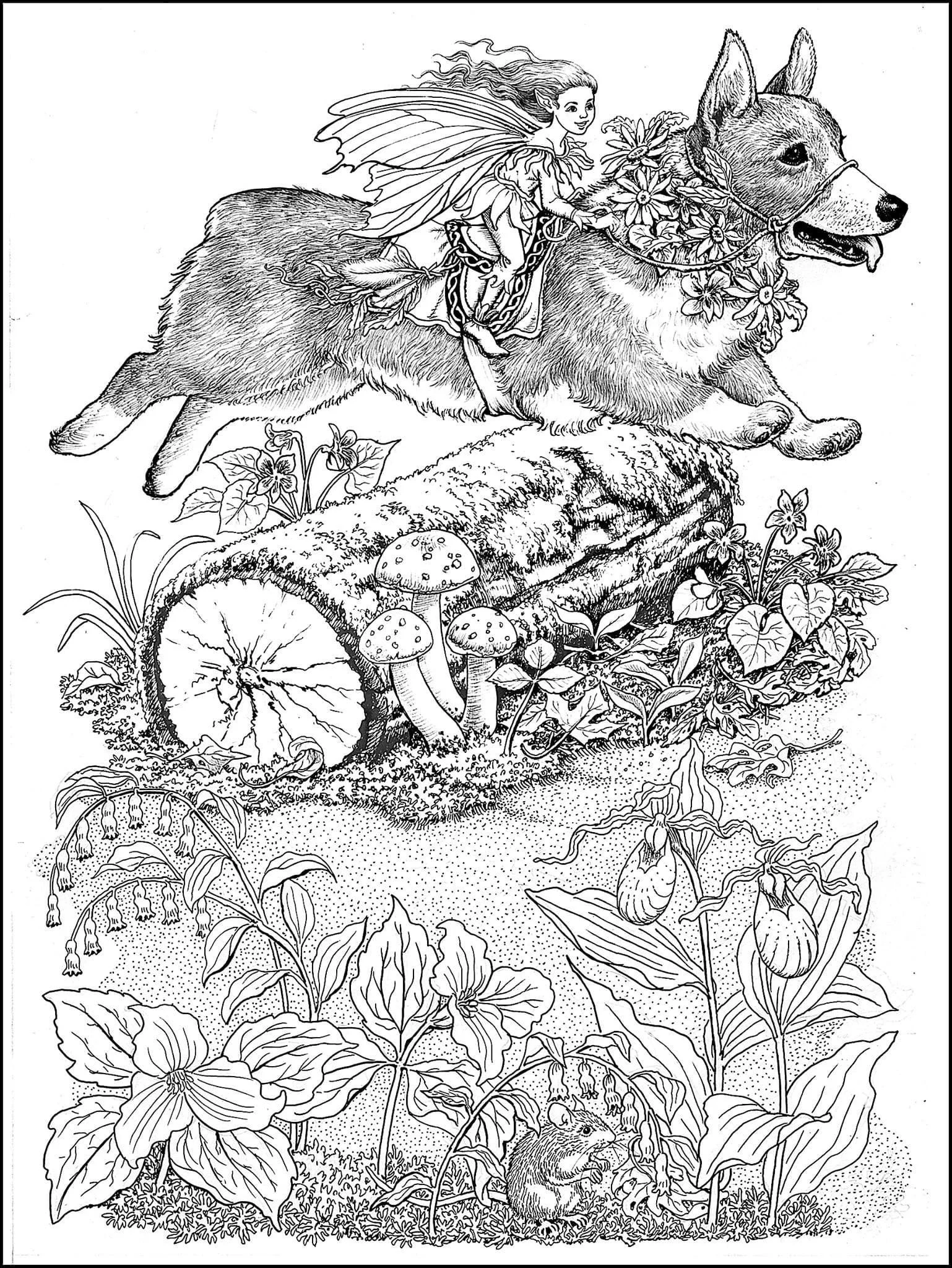 Corgi Coloring Pages 29
