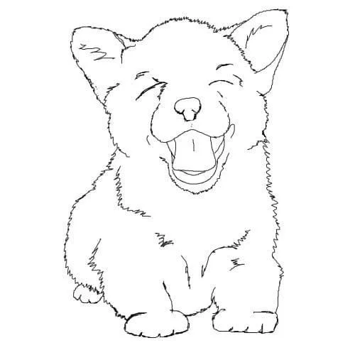 Corgi Coloring Pages 85